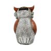 [only for pickup with a prepaid label]Garden Statue Owl Figurines,Solar Powered Resin Animal Sculpture with 5 Led Lights for Patio,Lawn, Garden Decor