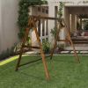 188*135*170cm 600lbs Fir Suitable For 4ft Swing Chair Wood Swing Frame Carbonized Color